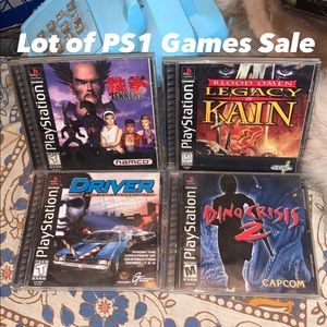 Lot of 4 PS1 PlayStation 1 original retro vintage vtg video games game
